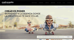 Desktop Screenshot of cuatrocento.es